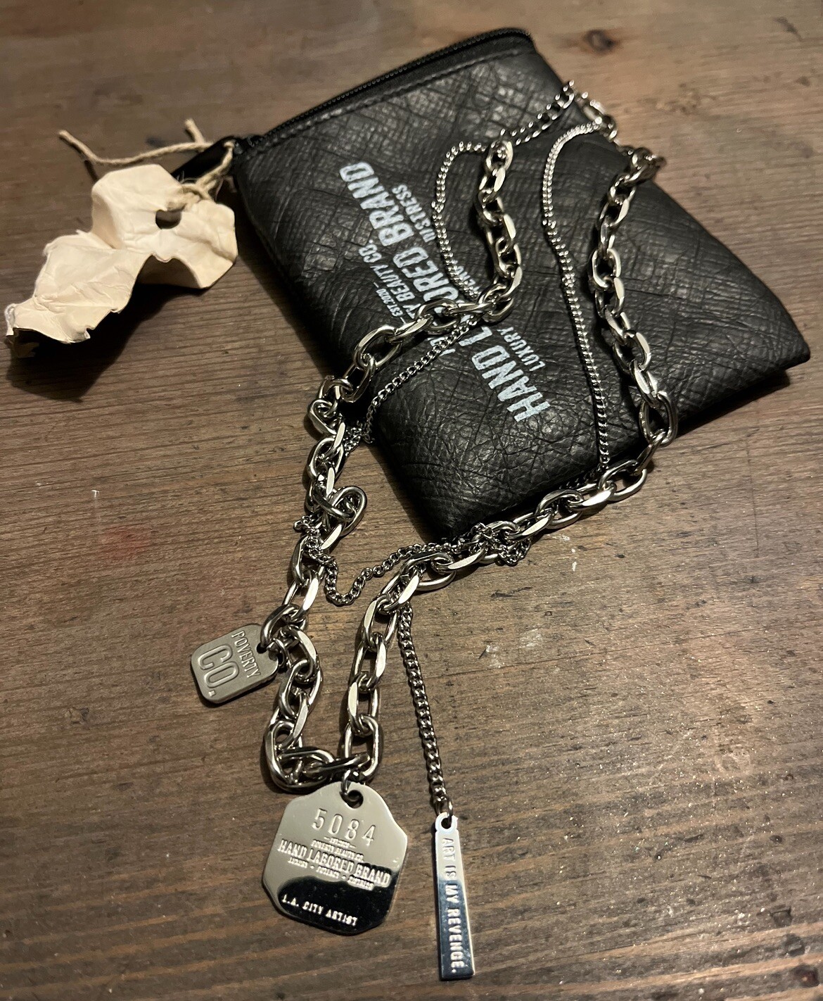 SOLID PERFUME (REVENGE )BY POVERTY CO. 0.5 /14g Limited Chain 16” Gift !