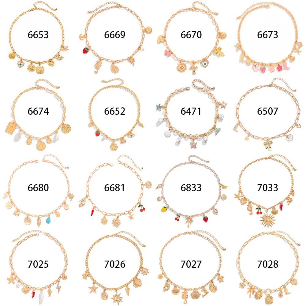 Elegant Lightweight Durable Retro Feminine Beach Starfish Shell Pendant Necklace