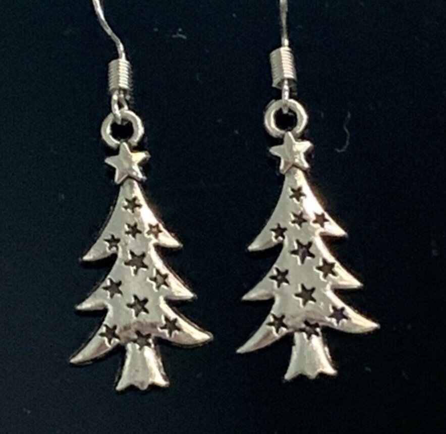 Tree Earring, Gift Idea, Nature Earring, Christmas Tree Earring, Holiday Earring