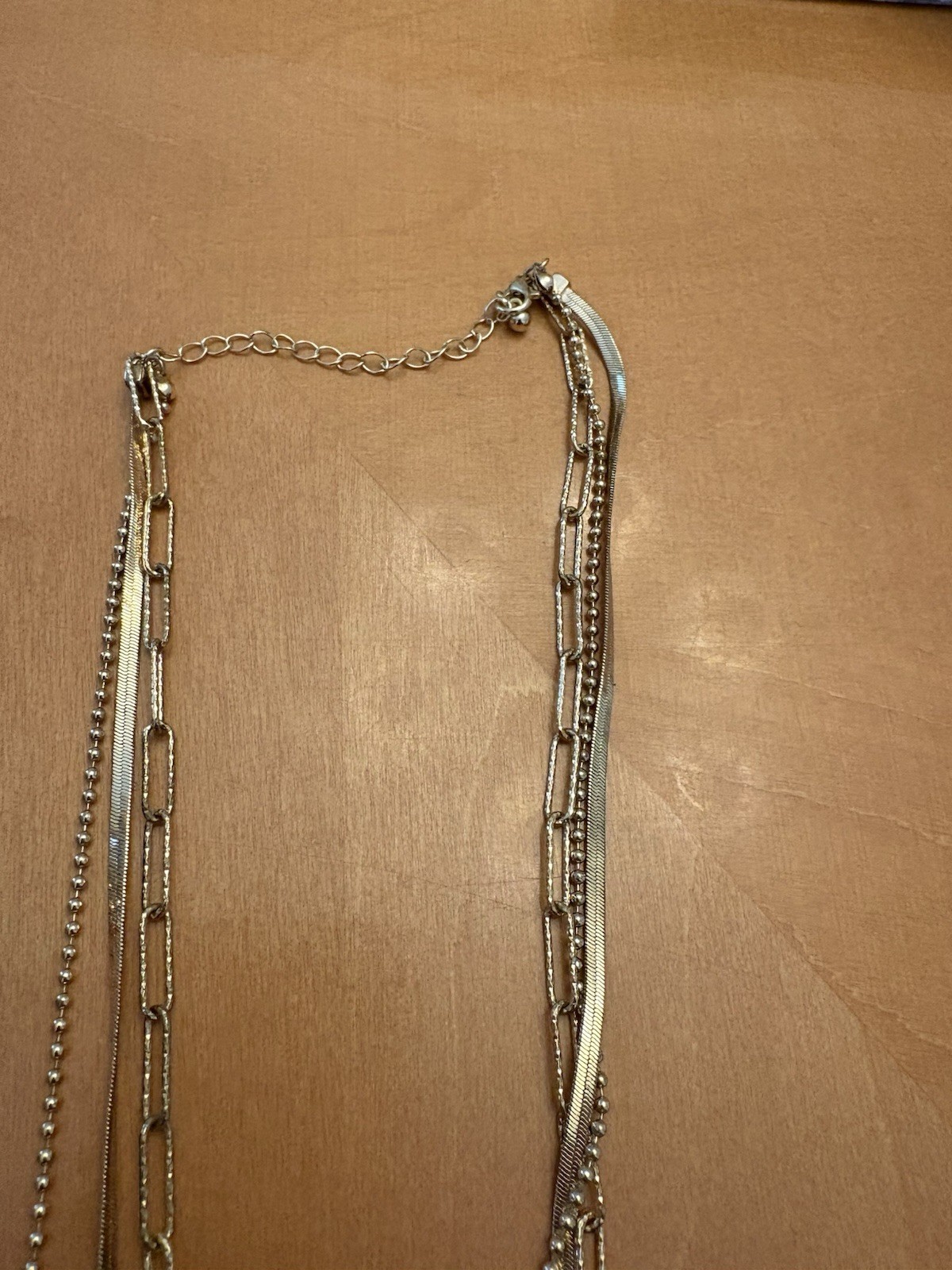 Gold tone Multi Layered Necklace