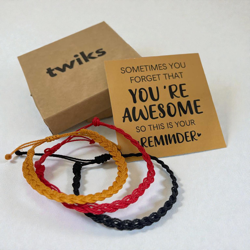 Adjustable Waterproof Cord Bracelet Unisex Woven Friendship Jewelry Gift
