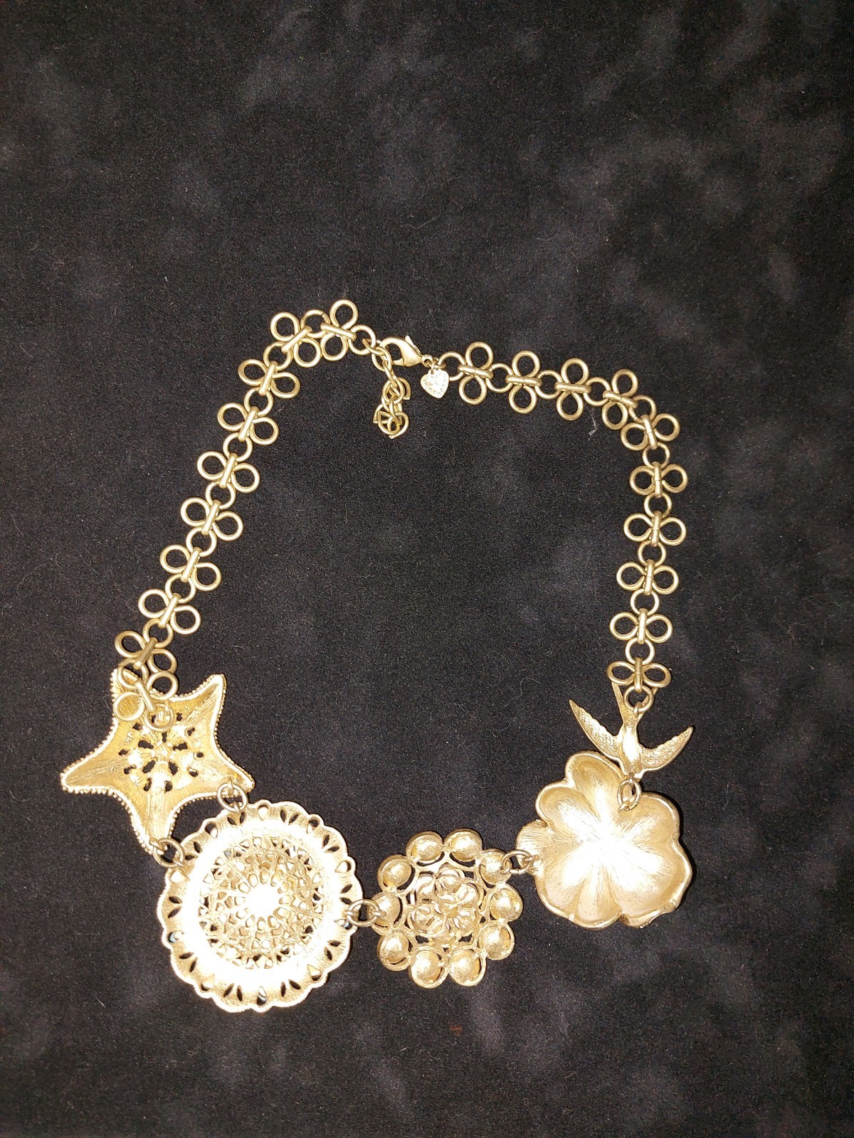 Stella and Dot Retired Bird of Paradise statement necklace Beautiful See Picture