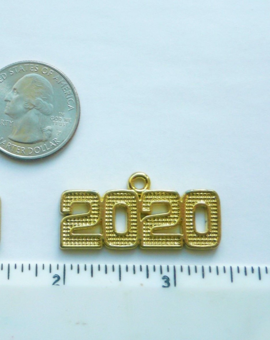 CLASS OF 2020 2021 2022 2023 2024 YEAR GRADUATION DATE NUMBER CHARM FOR TASSEL