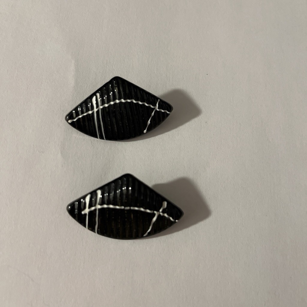 black and white earrings