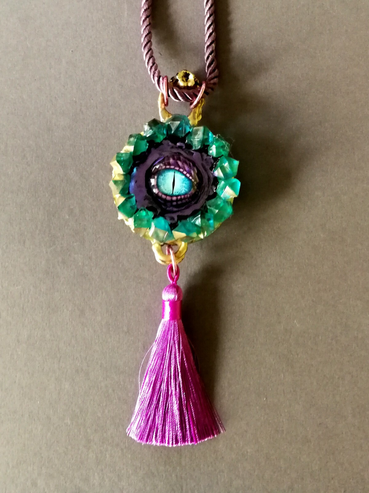 talisman protection evil eye amulet pendant necklace charm sun jewelry dragon by