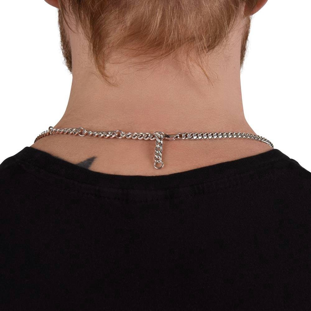 To My Son Necklace I Love You, Cuban Link Chain Birthday Gift Jewelry Teen Boys