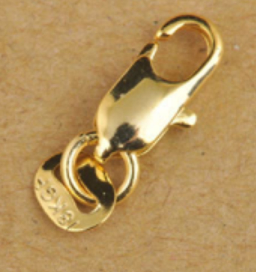 20 X 18k Gold Plated 18KGP Spring Ring Lobster Necklace Bracelet DIY Clasp gld C