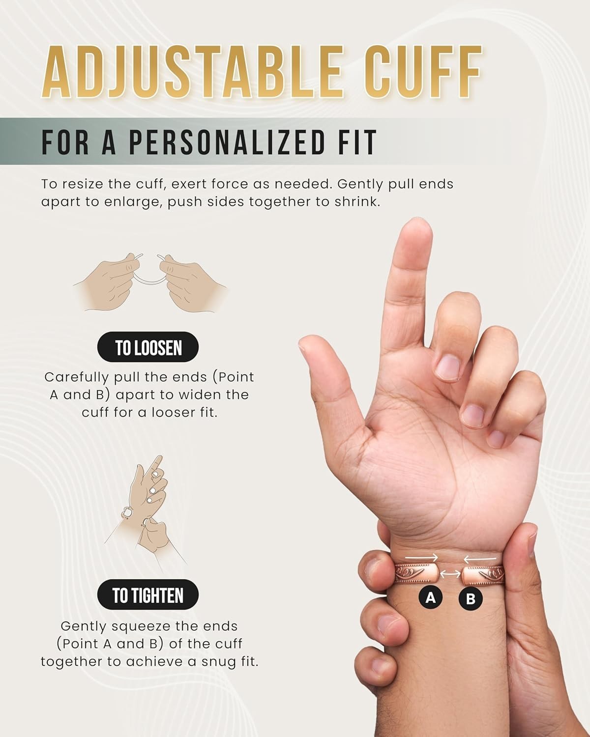 MagnetRX® Women’s Copper Bracelet Effective 99.9% Pure Copper Magnetic Bracelets