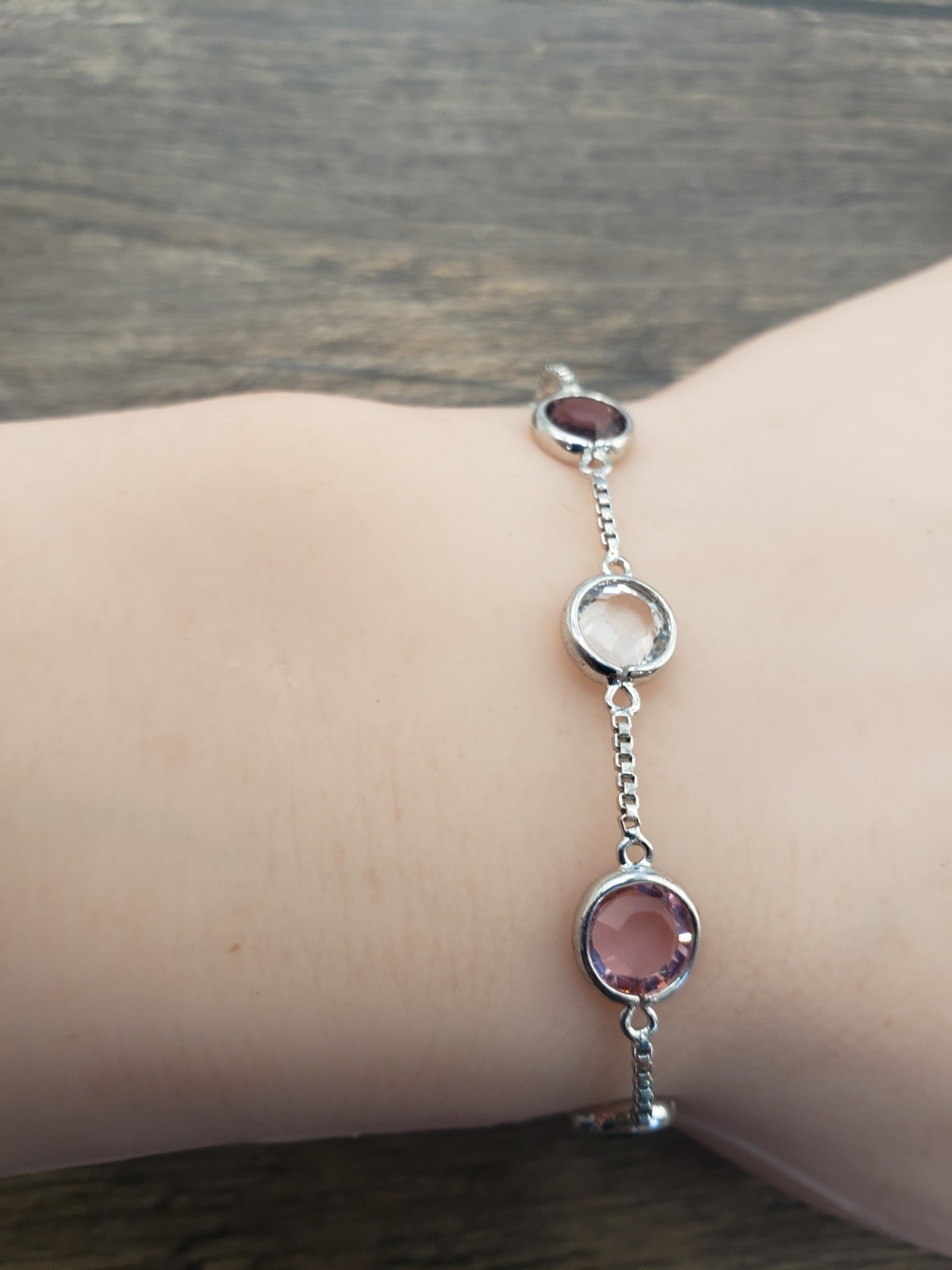 Brilliance Adjustable Multi-Birthstone Bracelet with Swarovski Crystals.