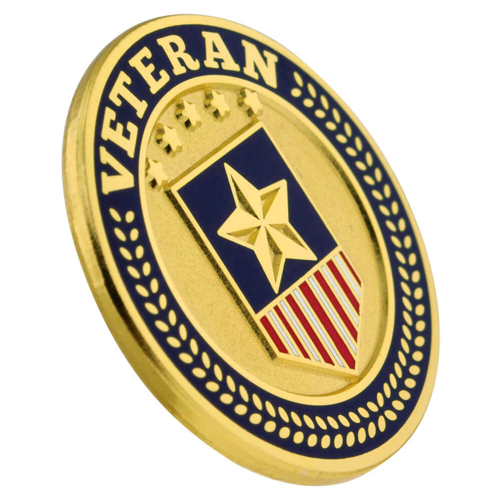 PinMart’s Military Veteran American Flag Jewelry Veteran’s Day Lapel Pin