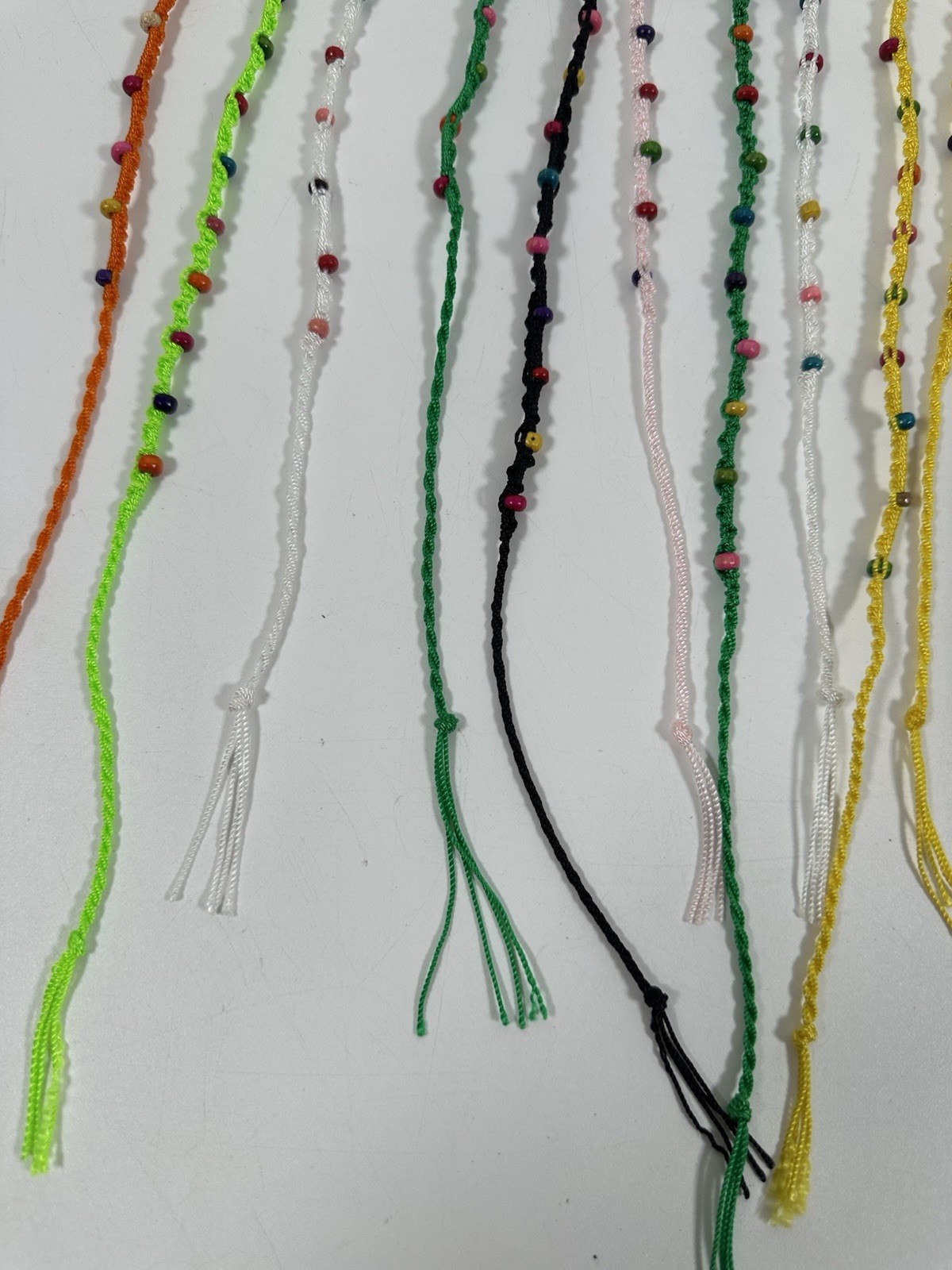 Lot of 13 Friendship Bracelets Beaded Multicolor Adjustable New With Tags