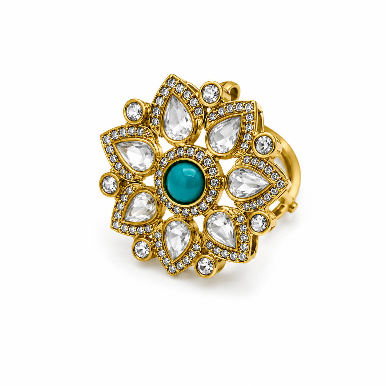 Adjustable Crystal Ring Natural Stone Healing Jewelry Handmade for Women 125