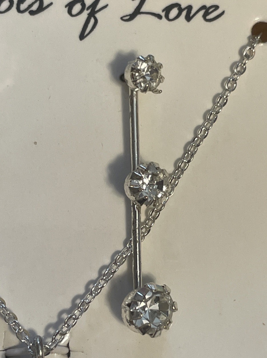 NOBO No Boundaries Necklace Earring Set Symbols Of Love Then Now & Forever NWT