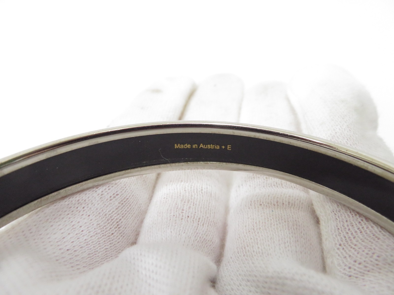 Authentic Hermes Emaille PM Bracelet Bangle A#48756