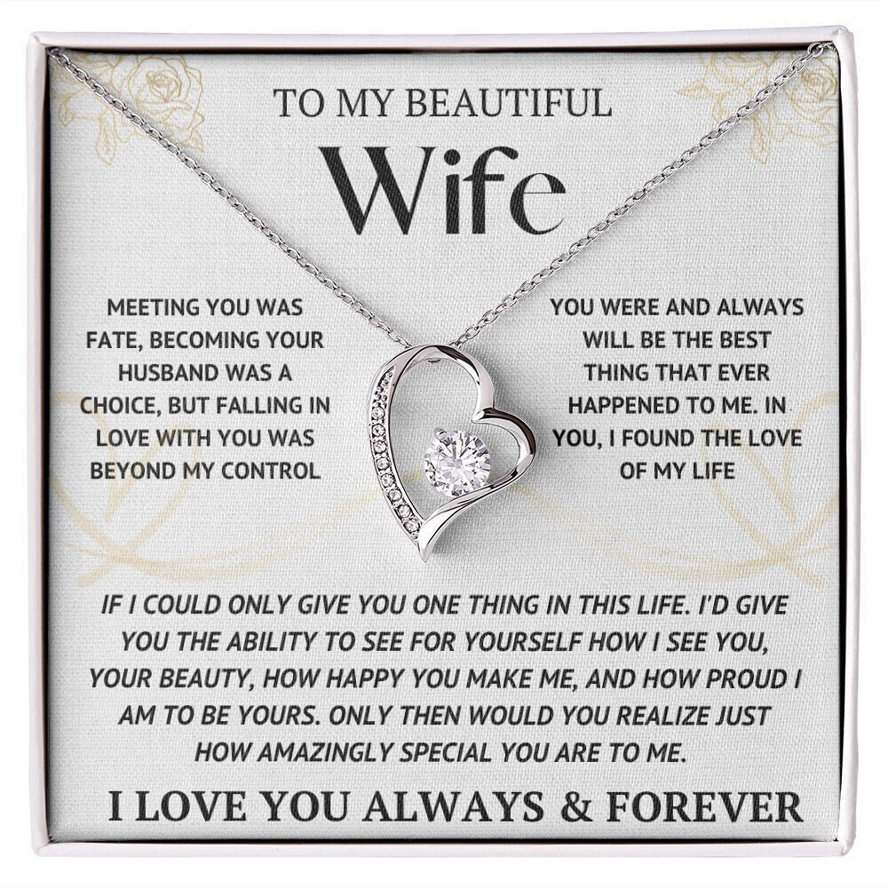 To My Wife Necklace With Luxury Box, USA FREE Shipping, BUY NOW, ORIGINAL Design