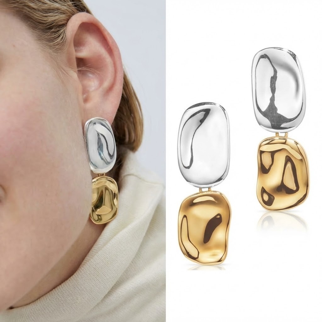 NEW! JENNY BIRD – Thea Earrings Two-Tone