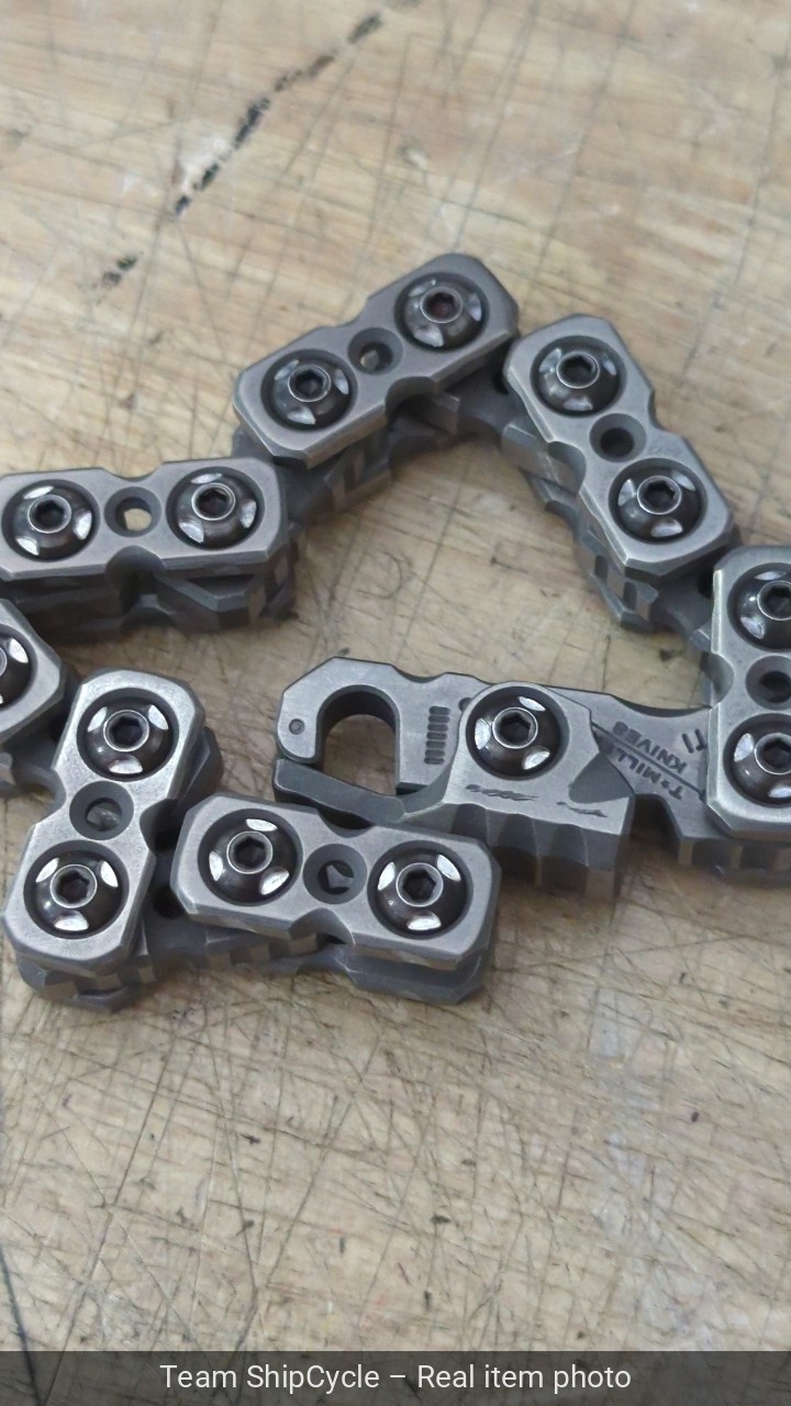 TMillerKnives Edc Titanium T1 Chain Bracelet G2U