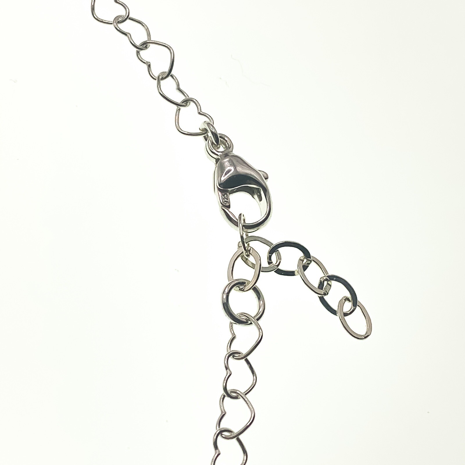 Sterling Silver Heart Ankle Bracelet – Anklet – Variety of sizes – 9″ to 10″