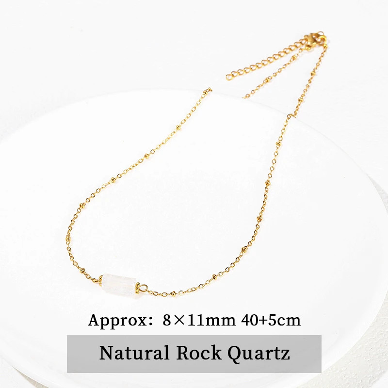 JD Handmade Boho Necklace Natural Amethyst Faceted Bead Pendant Necklace For Wom