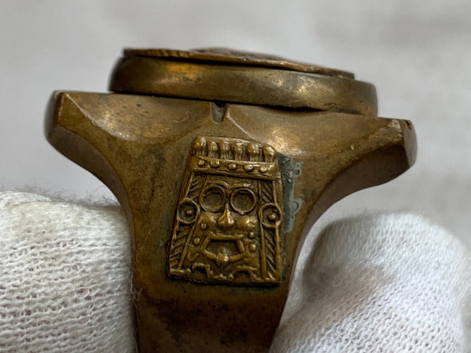 Vtg Solid Copper Native Ring 31.71g Fashion Jewelry Sz 10.5 Handmade Wide Band