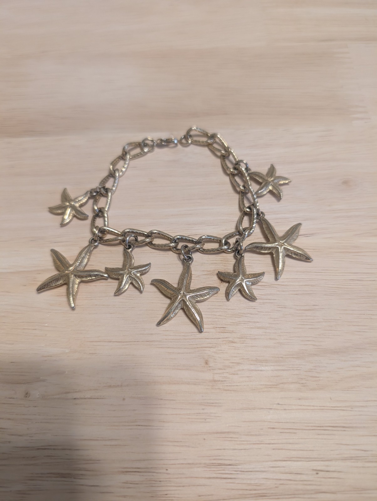 Gold-Tone 8-Inch Summer Beach Starfish Bracelet