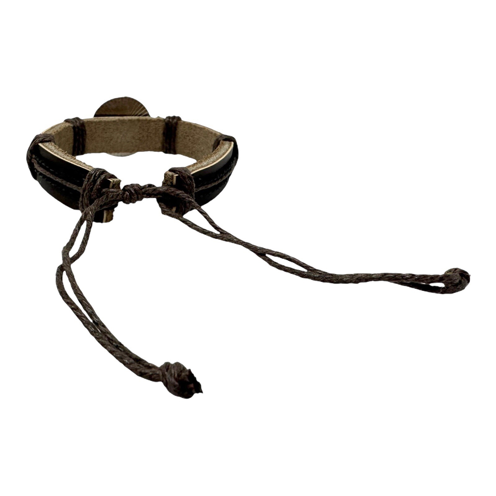 Yin yang bracelet ying yang leather bracelet yin yang cuff tao brown bracelet