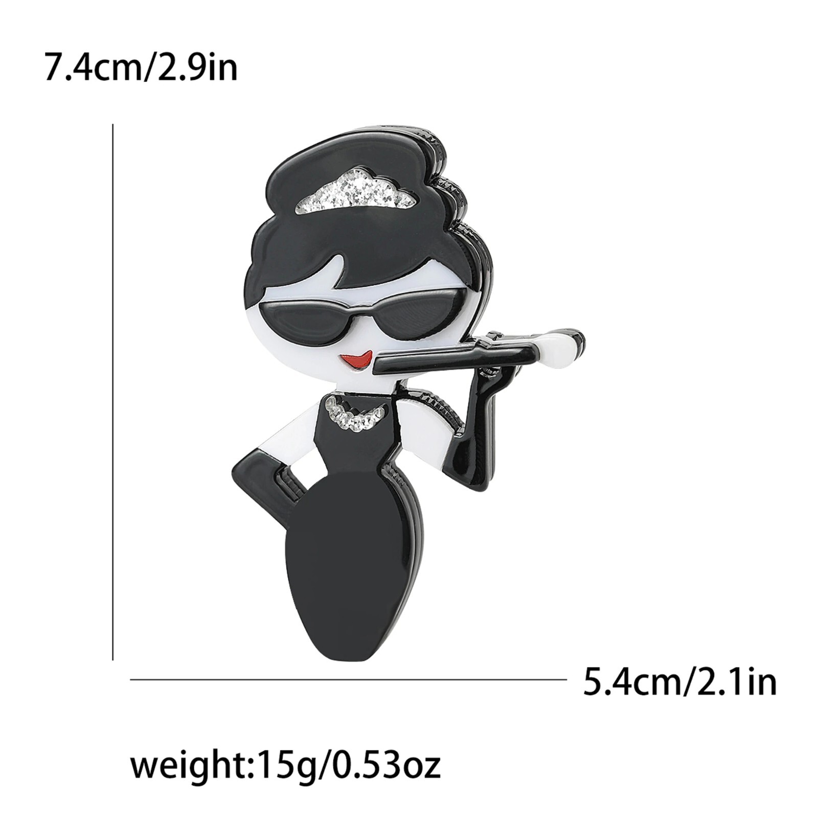 Acrylic Brooches Modern Lady Girl Fashion Dog Flower Cat Animal Jewelry Pin Hot