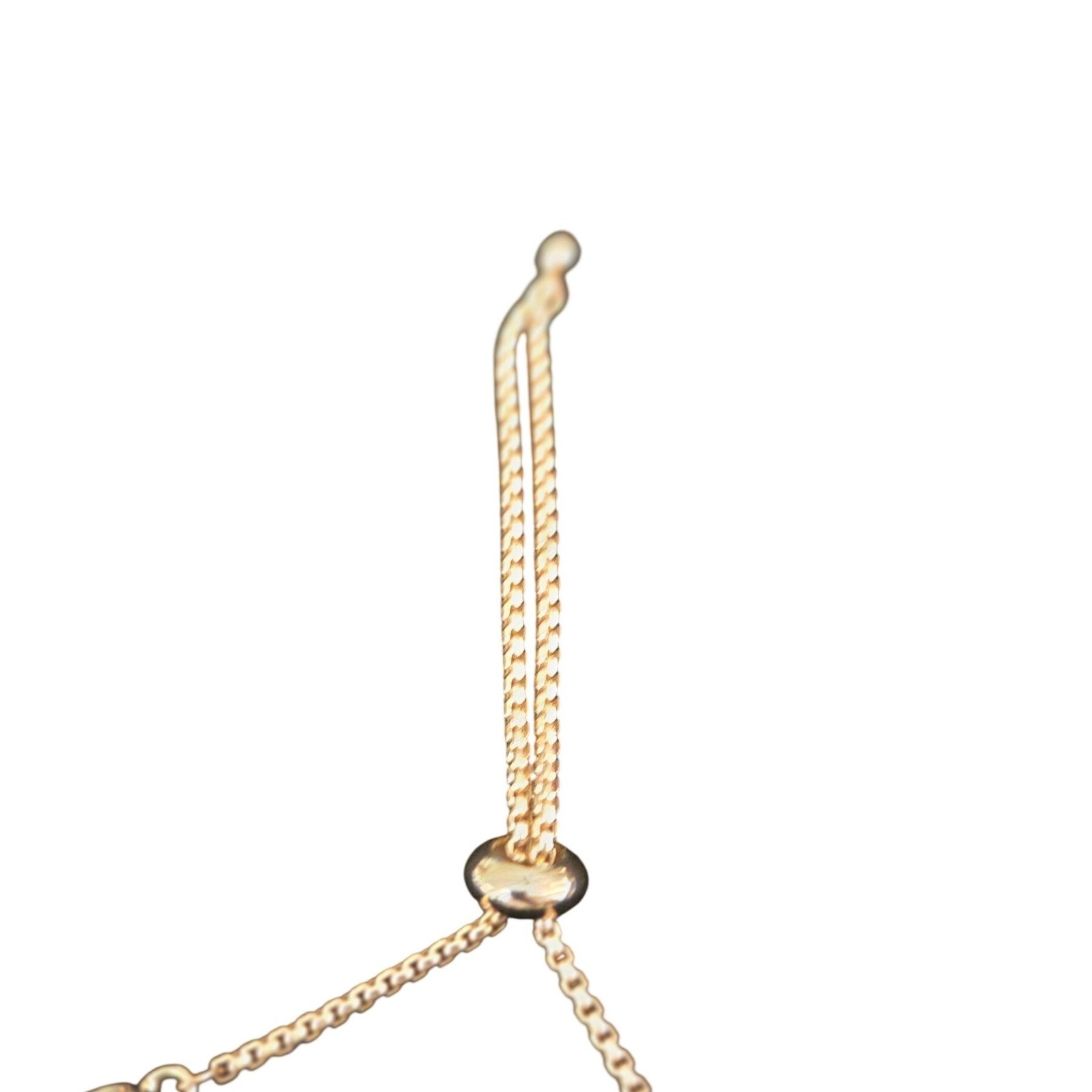 Nordstrom Gold Tone Hammered Disc Adjustable Bracelet NEW