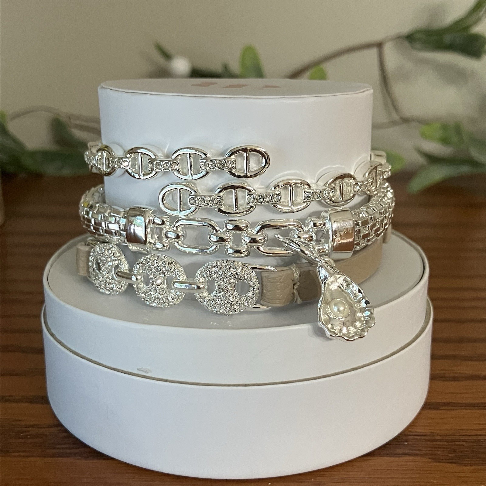 Bomb Party Lustre Of The Deep Oyster Pearl Summer Stacks 2026 Bracelet Silver
