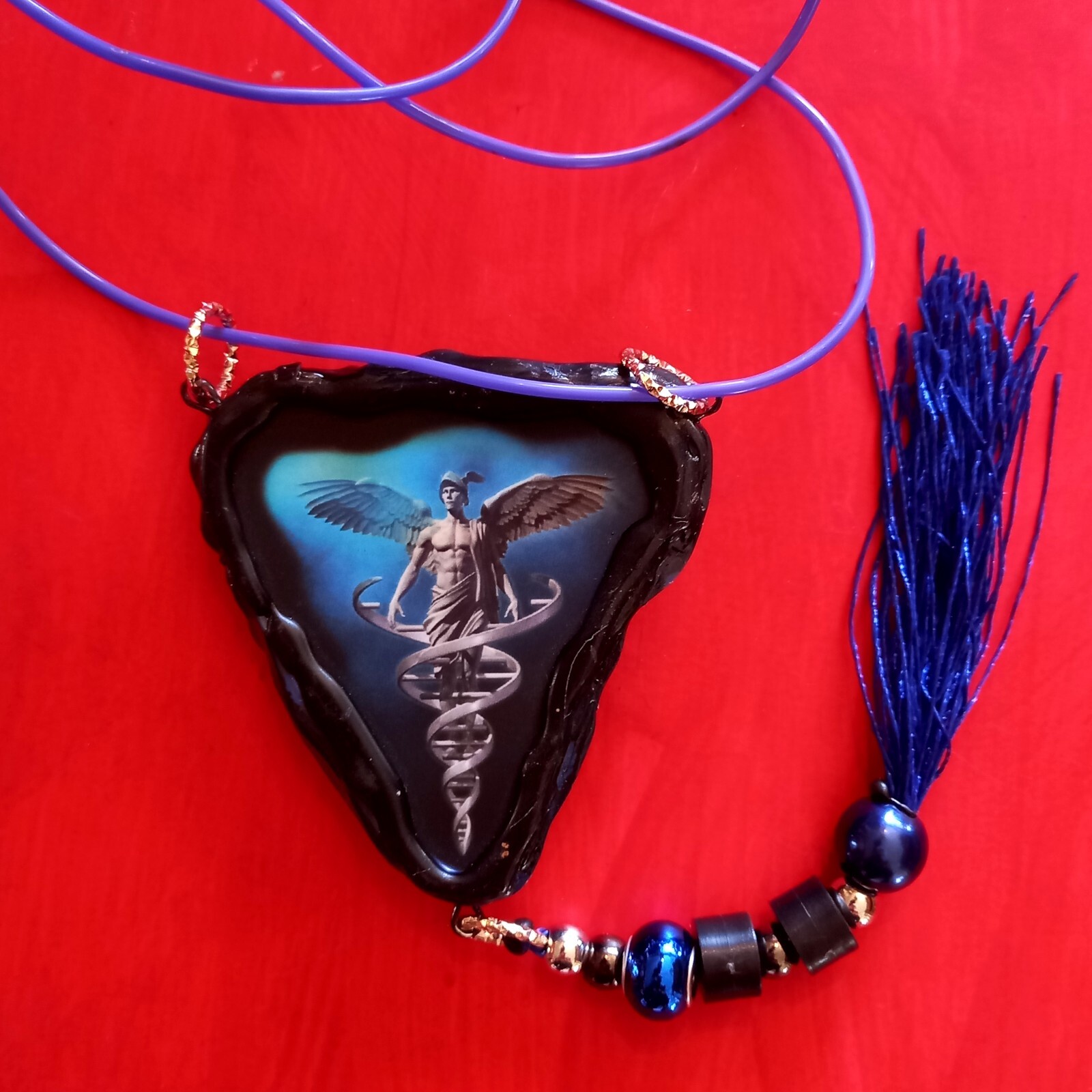 Dragonfly Wings Universe Lucky Love Talisman Amulet Pendant Jewelry Infinity Set