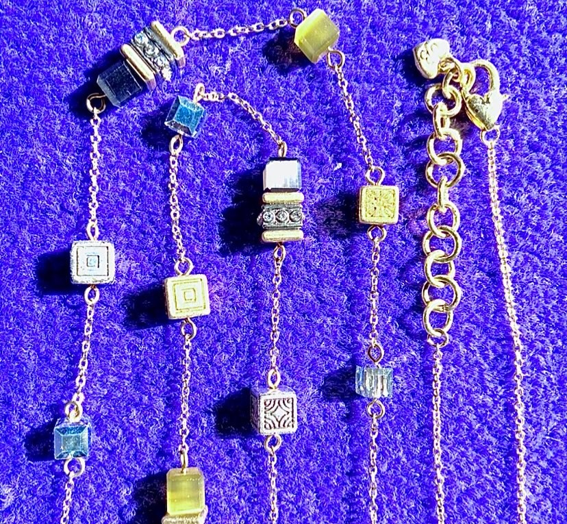 BRIGHTON SILENT CODE OPALESCENT+IRIDESCENT CRYSTAL LONG STATION NECKLACE VG✨$102