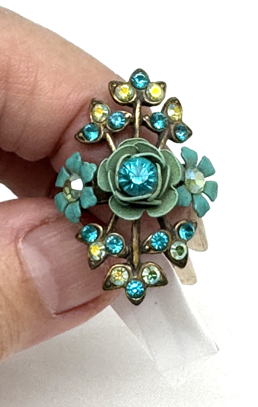 Lovely Michal Negrin Crystal Ring Women’s Adjustable #85#