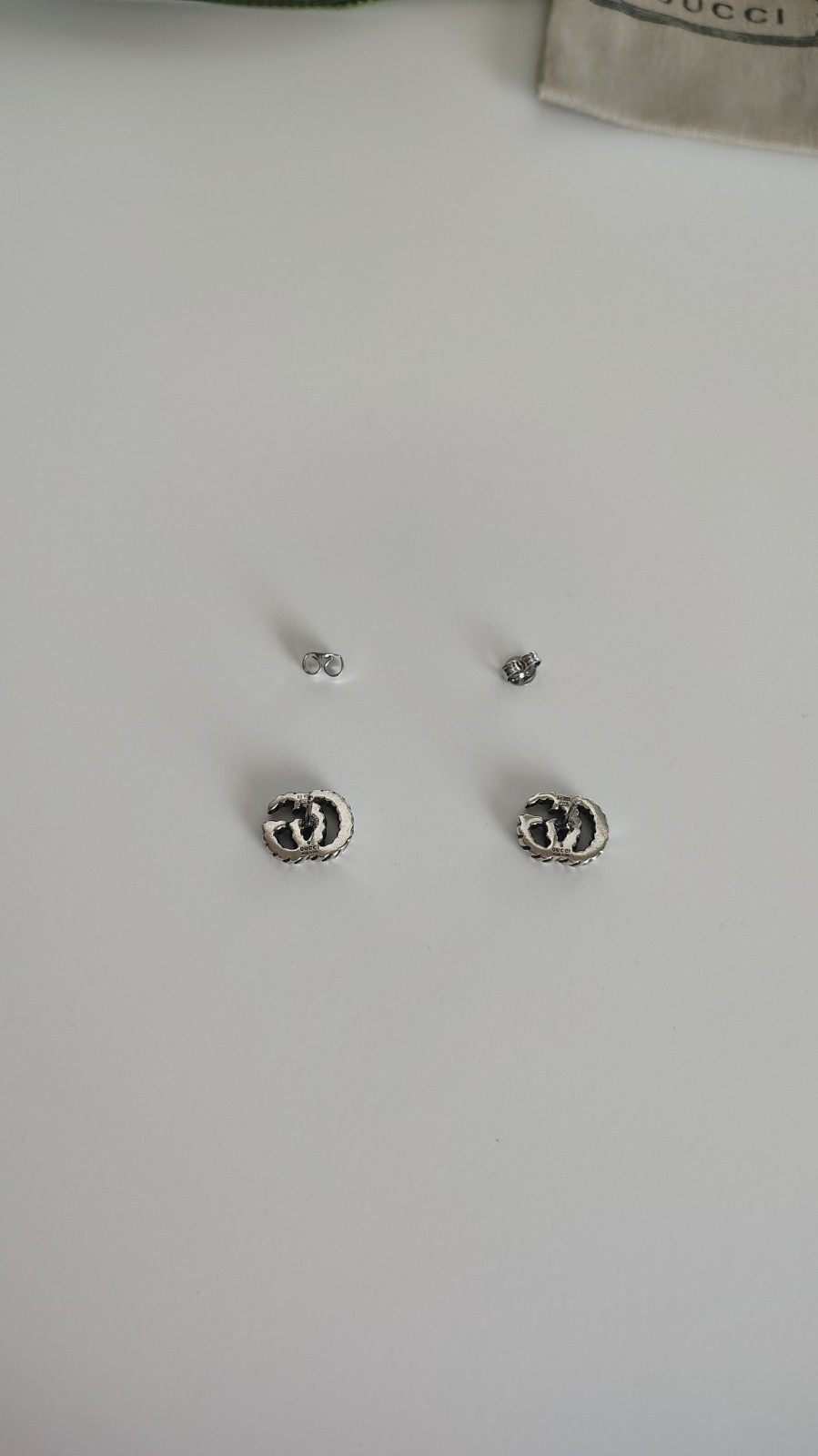 Pre-owned Women’s GUCCI Marmont Sterling Silver Earrings