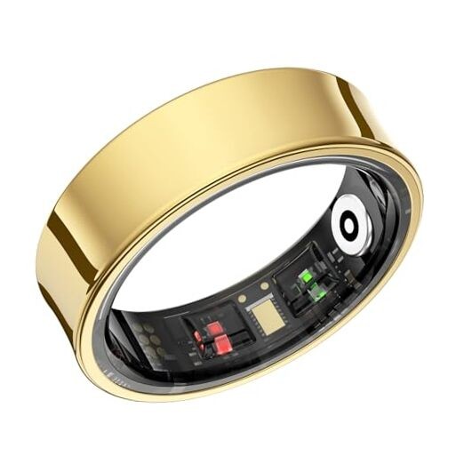 Smart Ring for Women & Men – Sleep Tracker with SPO₂/HRV Monitoring, 9 Gold