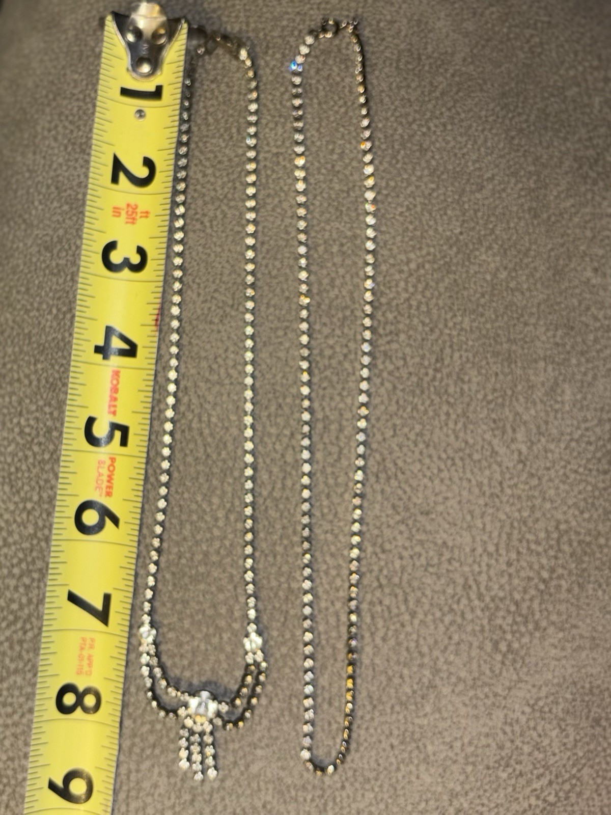Vintage Rhinestone Lot of 2 Necklaces