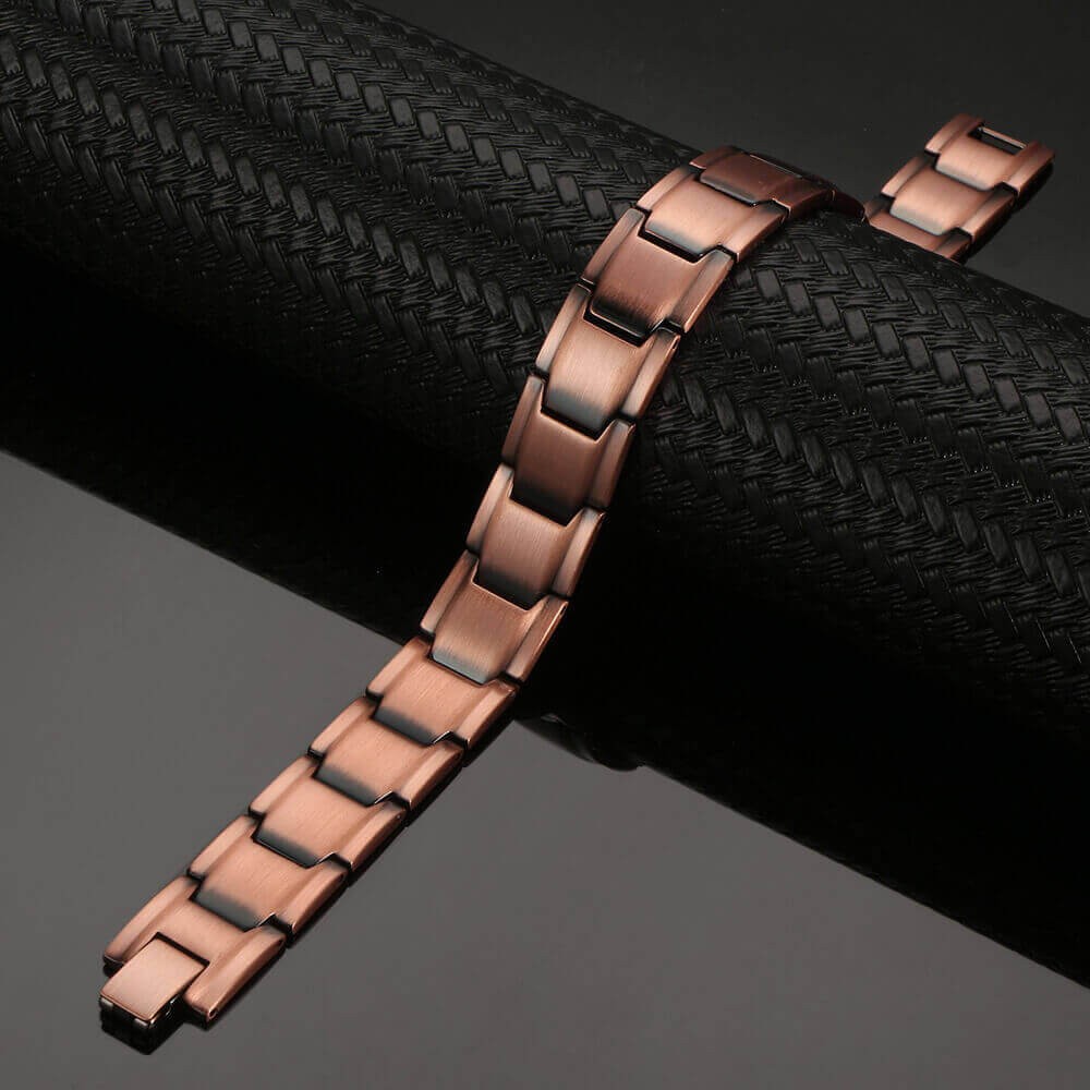 Gorgeous Pure Copper Magnetic Bracelet Enhance Balance Energy Power Calm Joy