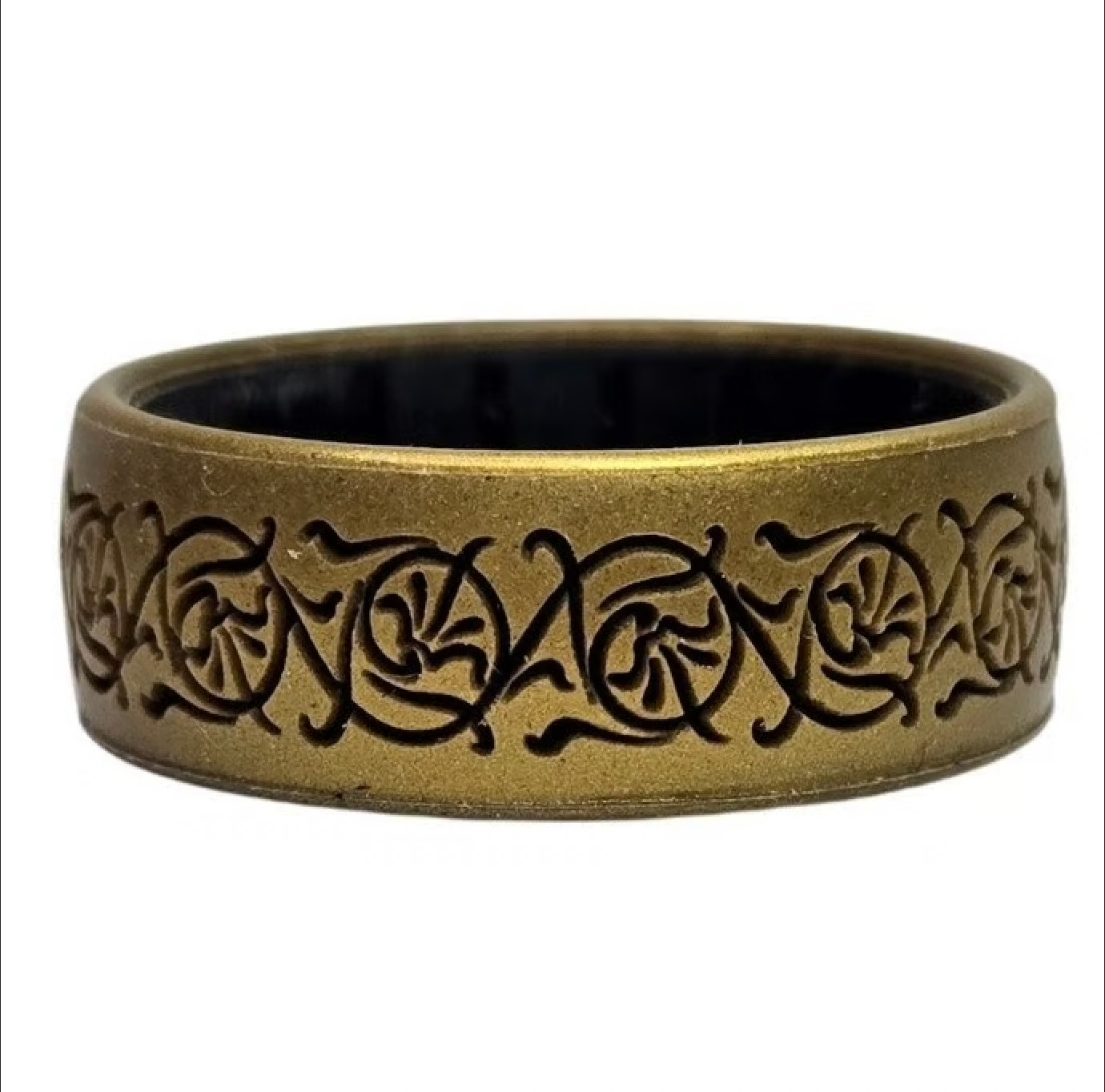 Enso Rings Lord of the Rings Gandalf’s Light in Antique Gold/Black Pick a Size