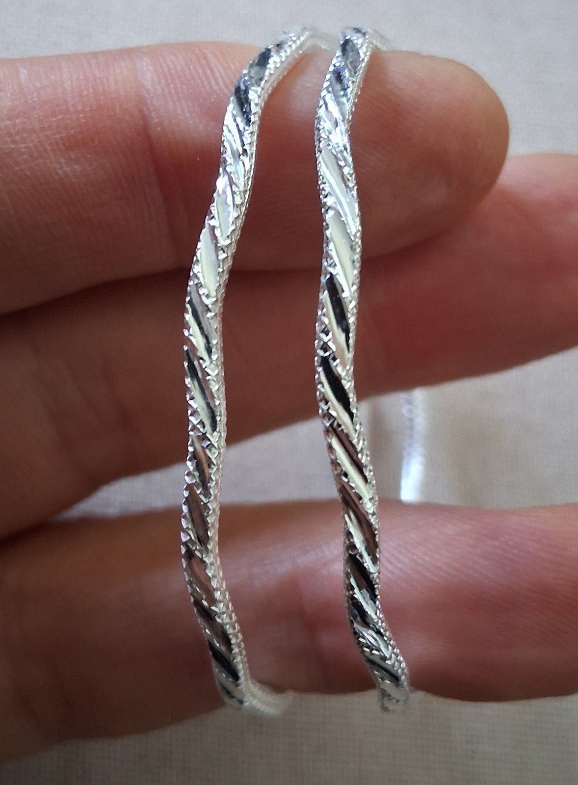 arracadas de plata 925 mexicana aretes / silver 925 Earrings 50mm / 5cm grandes.