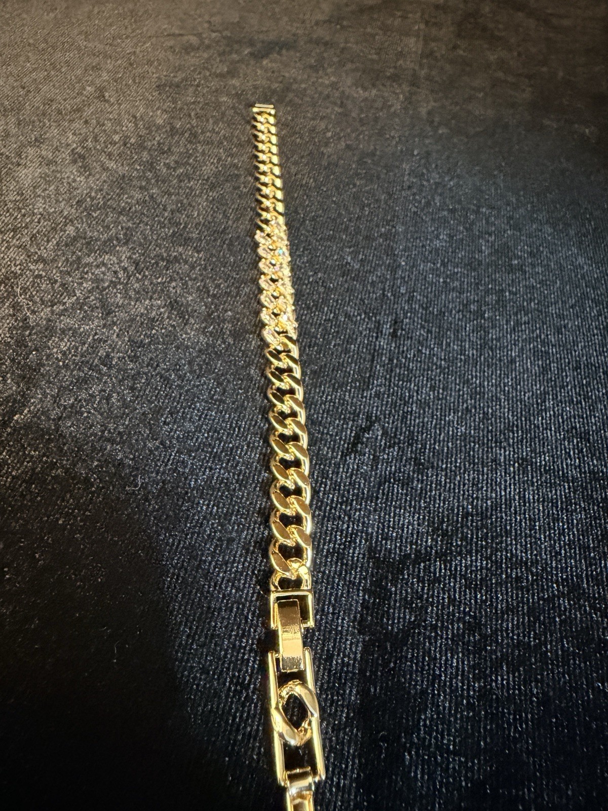 Iced out 14k gold filled 7MM Cuban bracelet AAA CZ Statement Piece 6.5-7.5 in