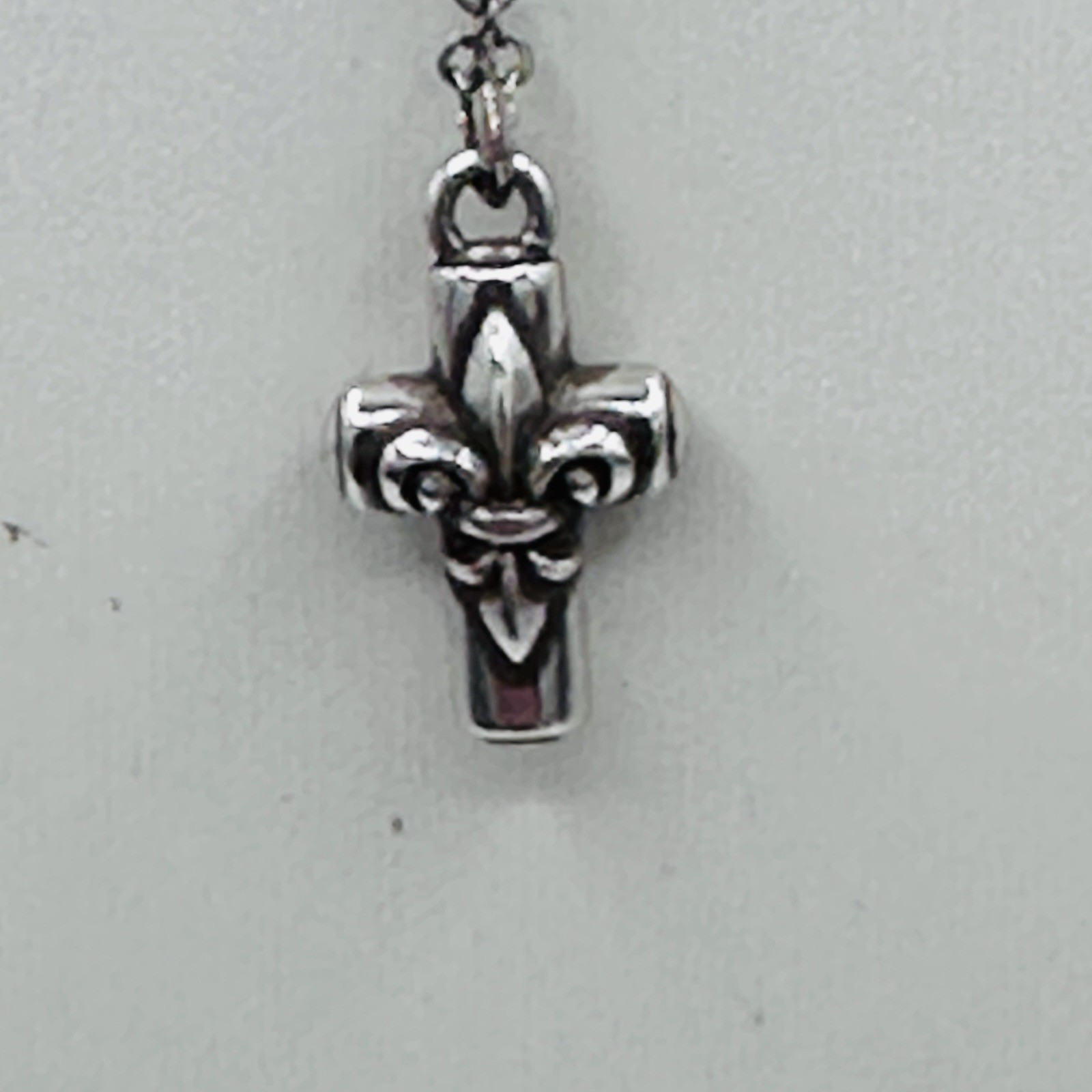 Brighton Royal Cross Petite Pendant Necklace Silver Tone Adjustable 16