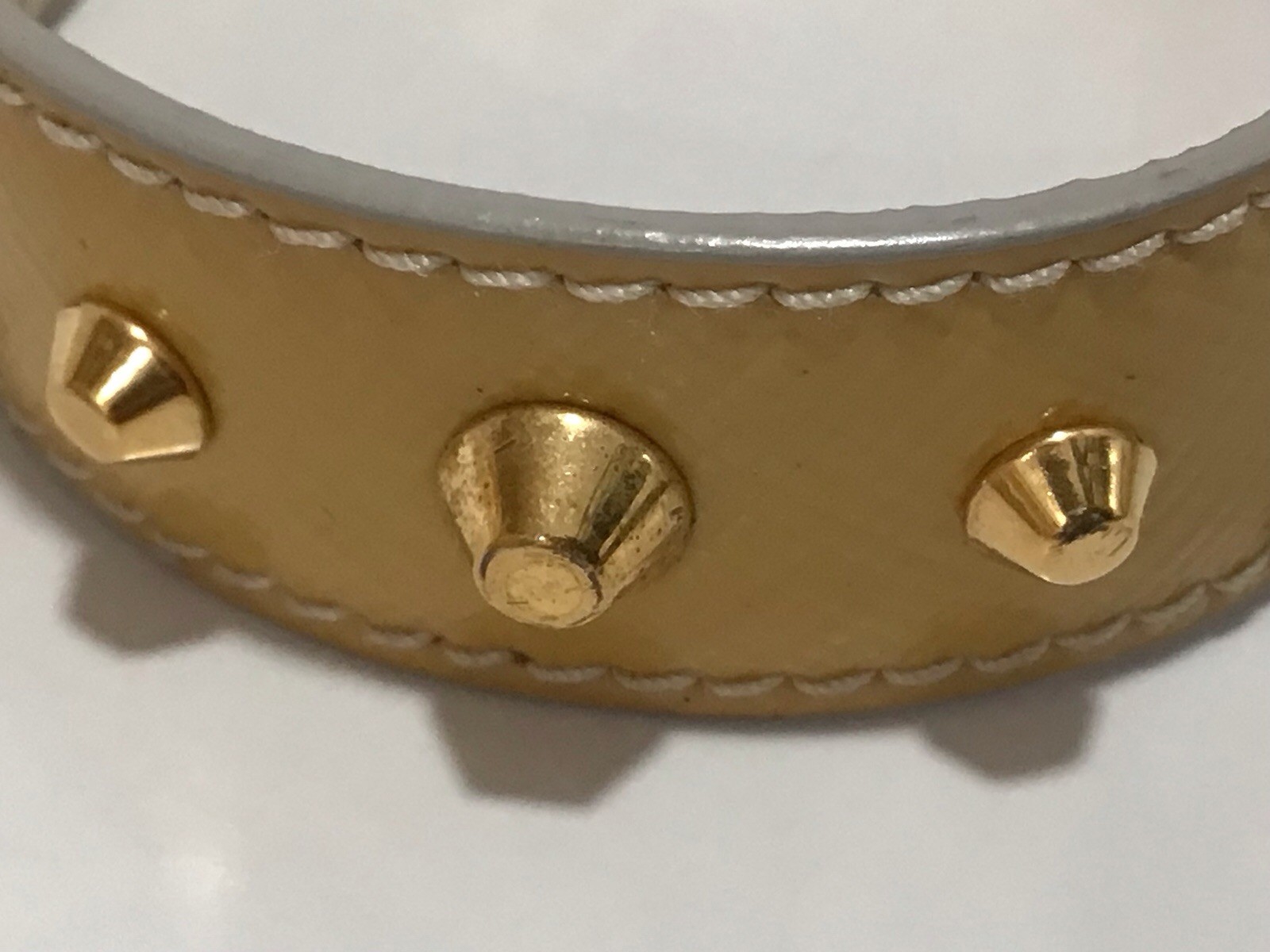 PRADA SAFFIANO LEATHER / GOLD SPIKE Ladies BRACELET – Prada Box