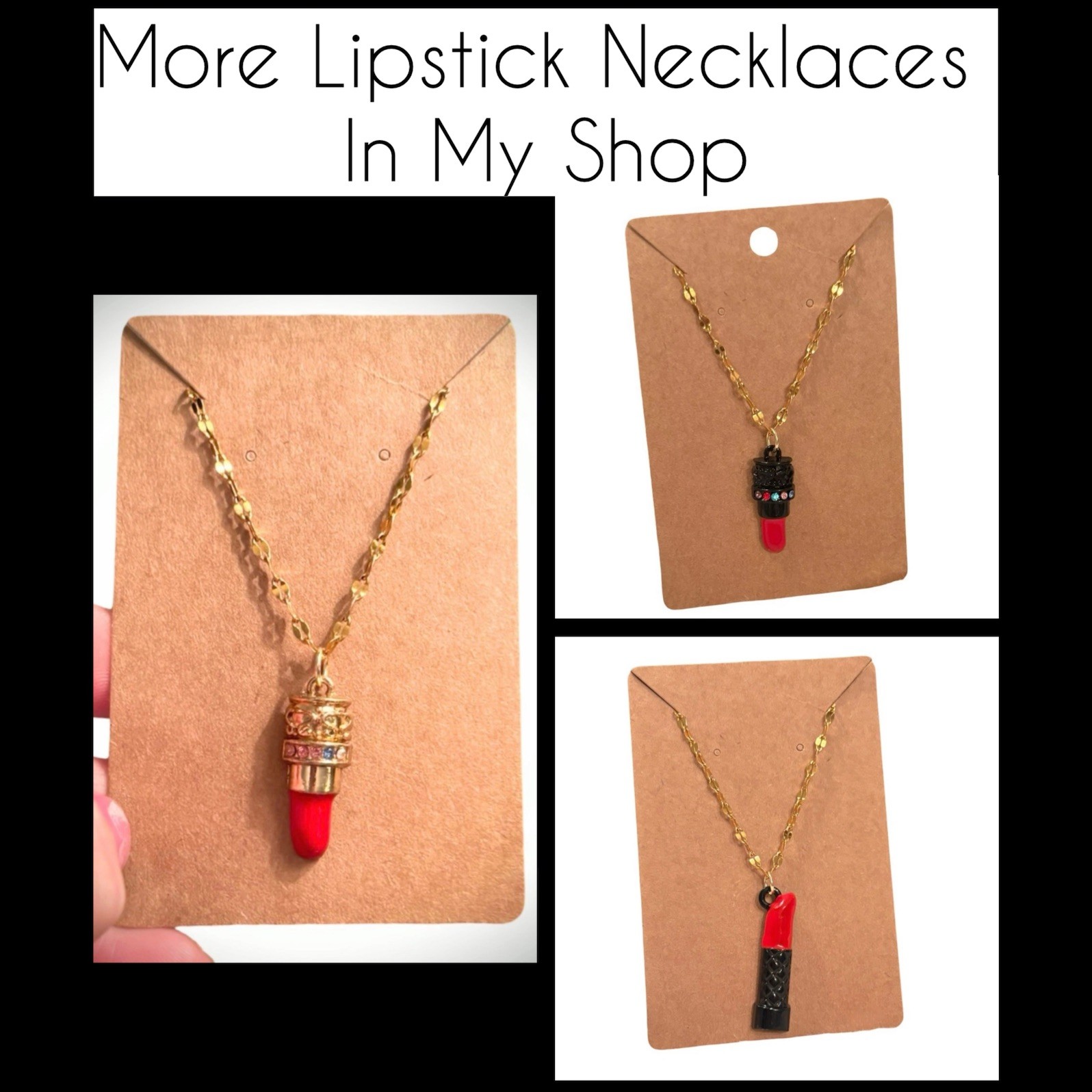 Red Lipstick Earrings