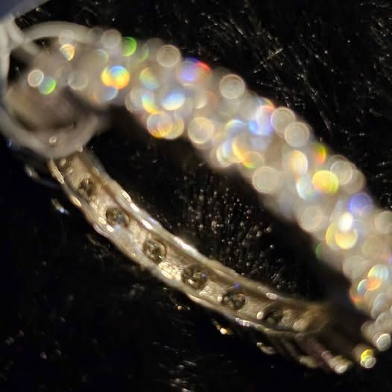 2.12CTW VVSD Moissanite Eternity Band in 925 sterling silver. Size 7