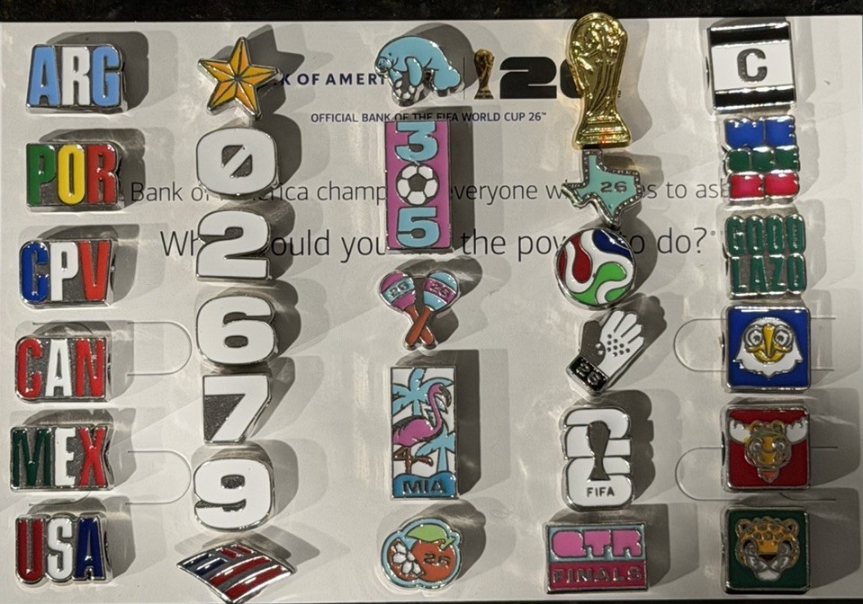 FIFA 26 World Cup Bank of America *INDIVIDUAL CHARMS*