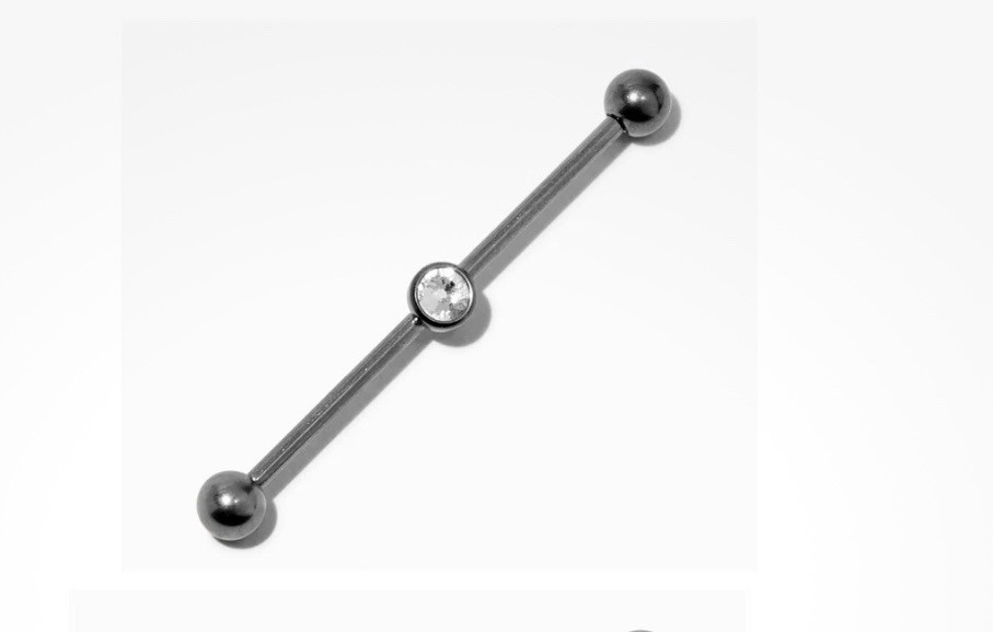 Claire’s Titanium Industrial Barbell Ear Piercing 14G 1.6mm NWT