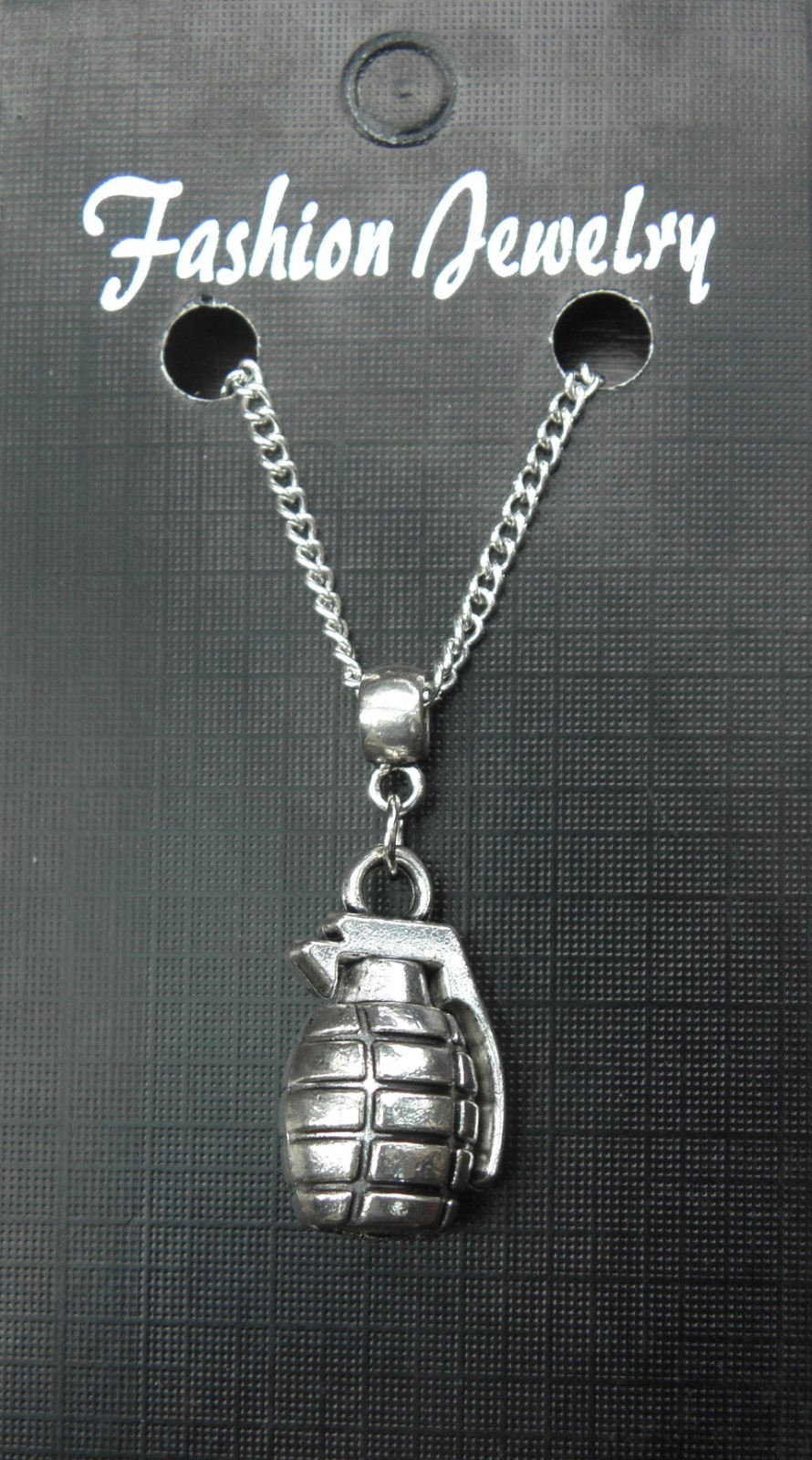 Hand Grenade Pendant Necklace 18″ or 24″ Inch Chain Bomb Charm