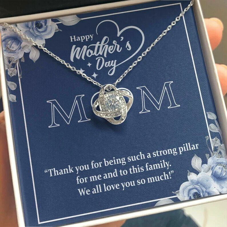 MOTHER’S DAY GIFTS FROM DAUGHTER, SON, PENDANT FOR MOM, STERLING SILVER NECKLACE