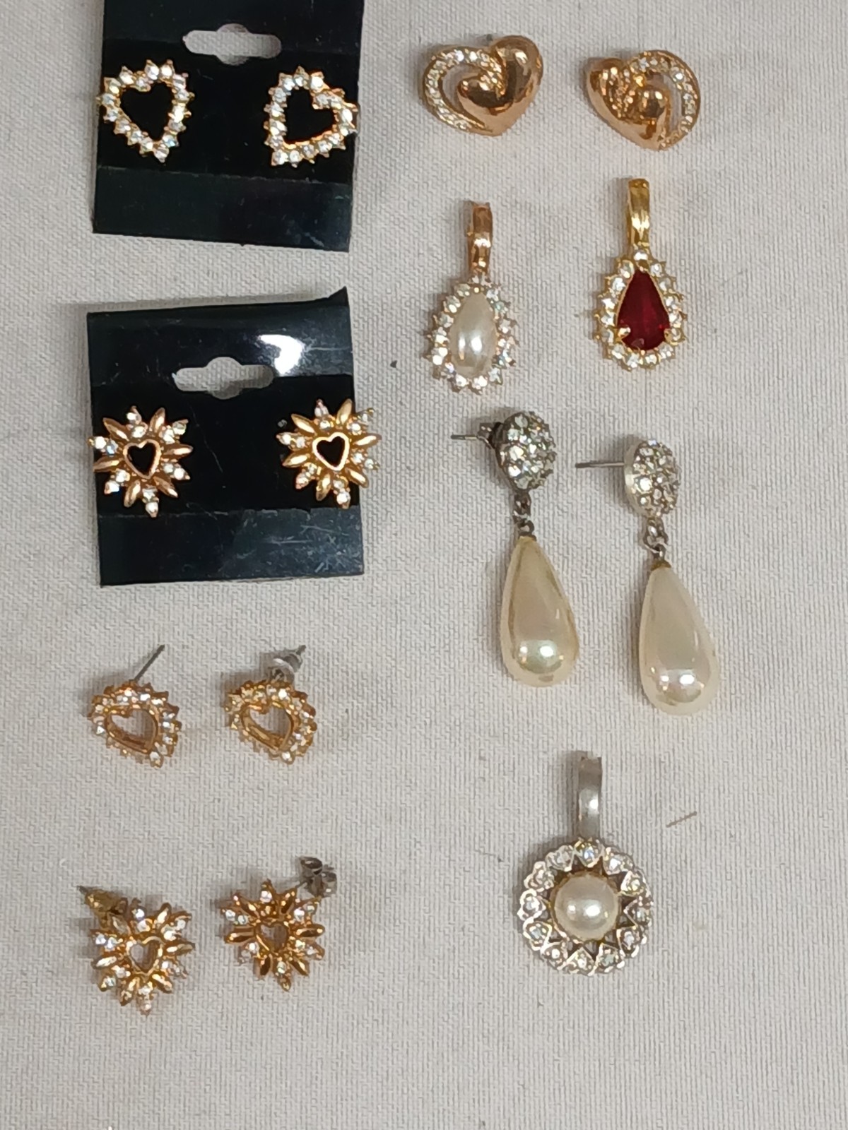 Vtg Roman Signed Pendants & Pierced Earrings Lot (#138)