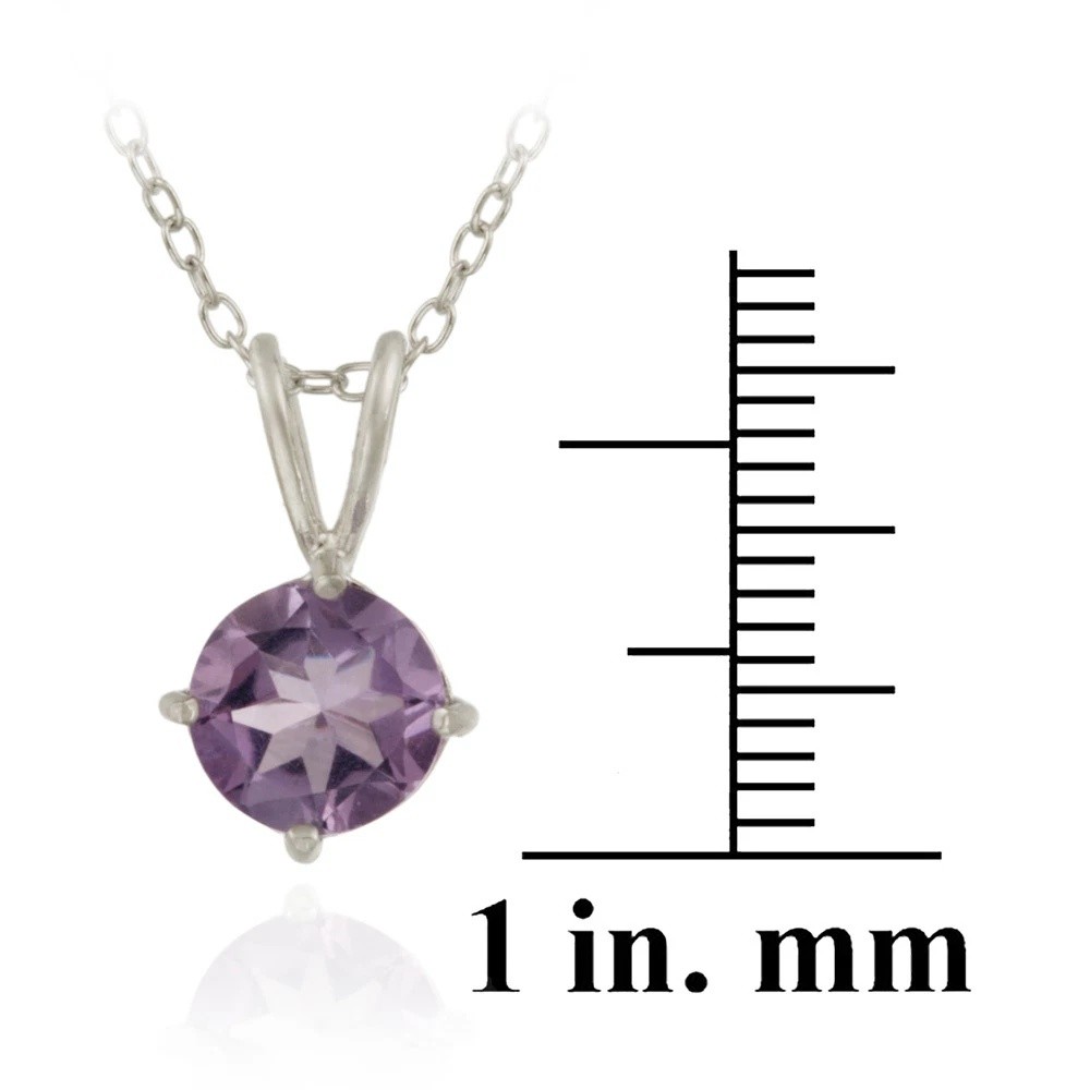 3.6ct Amethyst Pendant, Earrings & Ring Solitaire Set in 925 Silver