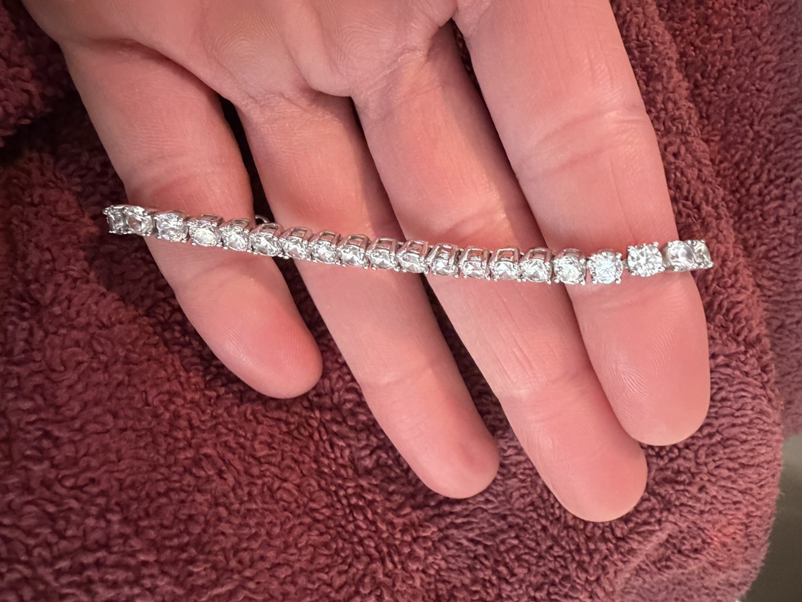 Lafonn 925 Silver Platinum Bonded Flexible Tennis Bracelet B0198CLP68 (6.8”)